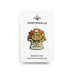 Flower Bouquet Enamel Pin
