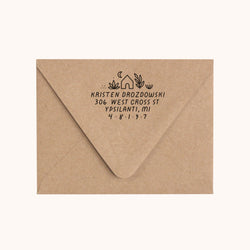 Custom Return Address Stamp - Herb