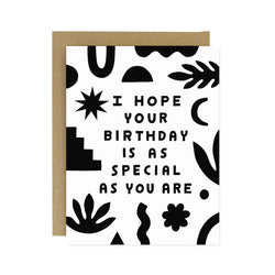 Special Birthday Screen Printed Card