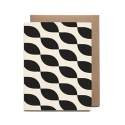 Petal Checker Screen Printed Card