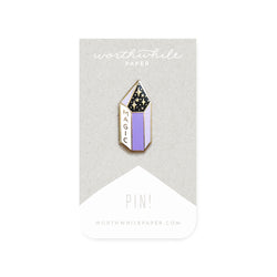 Magic Amethyst Crystal Enamel Pin