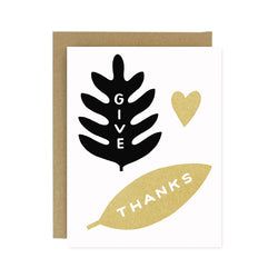 Give Thanks Screen Printed Card