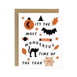 Wonderful Halloween Screen Printed Card