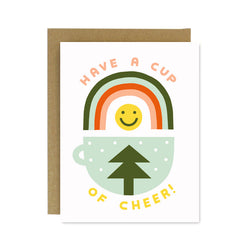 Cup of Cheer Screen Printed Card