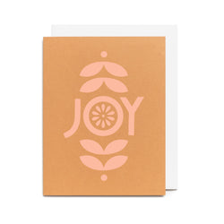 Joy Holiday Screen Printed Card
