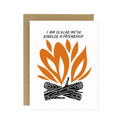 Kindled a Friendship Screen Printed Card