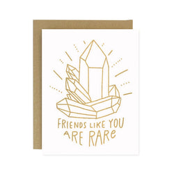 Friends Like You Crystal Screen Printed Card
