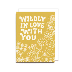 Wildly In Love With You Screen Printed  Card