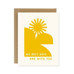 Best Days Screen Printed Card