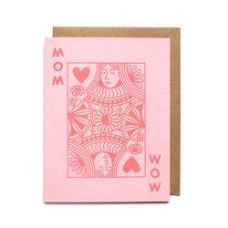 Mom Queen Riso Printed Card