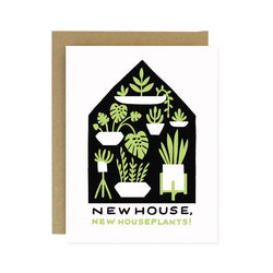 Housewarming Plants Screen Printed Card