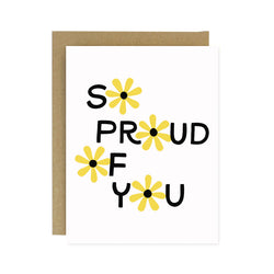 So Proud of You Screen Printed Card