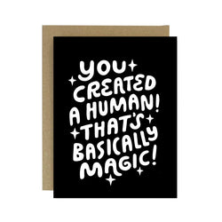 Human Magic Screen Printed Card