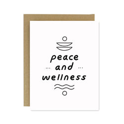 Peace and Wellness Riso Printed Card