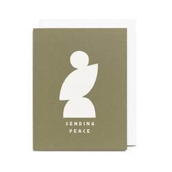 Sending Peace Silhouette Screen Printed Card