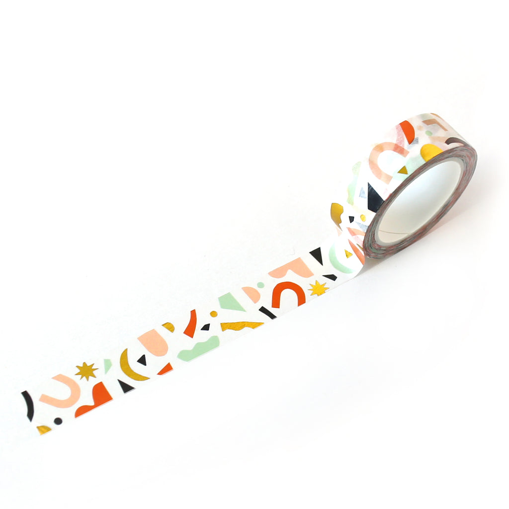 Gold Confetti Colourful Washi Tape Set Graphic by lilyuri0205