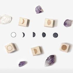 Moon Phases Rubber Stamp Set
