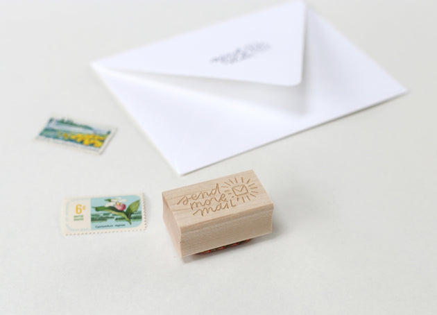 Send More Mail Rubber Stamp