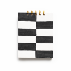 Hand Painted Jotter - Black Checker