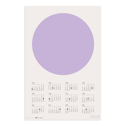 2026 Minimalist Moon Calendar - Lavender