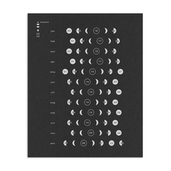 2026 Little Moon Chart - Black and White