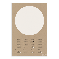 2026 Minimalist Moon Calendar - Neutrals
