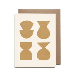 Gold Vessels Risograph Card