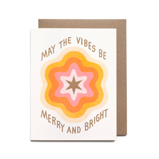 Merry & Bright Vibes Holiday Card