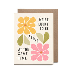 Lucky to be Alive Risograph Card