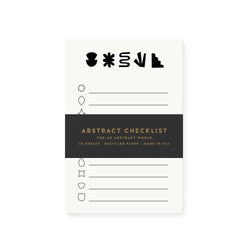 Abstract Shapes Checklist Notepad