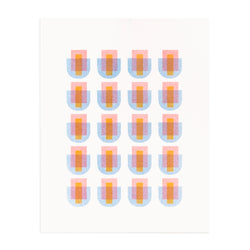 Tranquil Pattern 11x14 Risograph Art Print