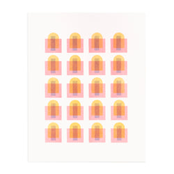 Enliven Pattern 11x14 Risograph Art Print