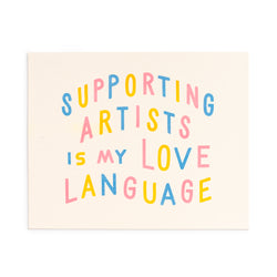 Supporting Artists 8x10 Risograph Art Print