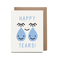 Happy Tears Risograph Card