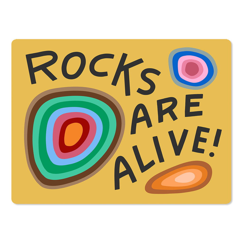Rocks Are Alive Die Cut Sticker – Worthwhile Paper