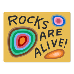 Rocks Are Alive Die Cut Sticker