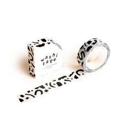 Confetti Pattern Washi Tape - B&W