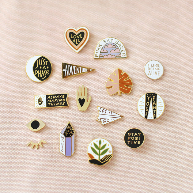 "Just A Phase" Moon Enamel Pin