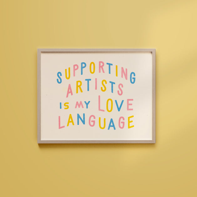 Supporting Artists 8x10 Risograph Art Print