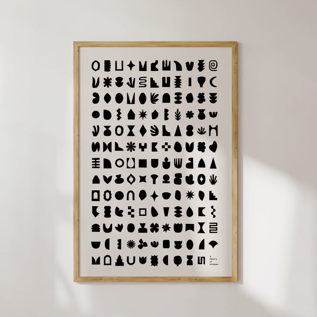 Shape Library 12 x 18 Screen Print