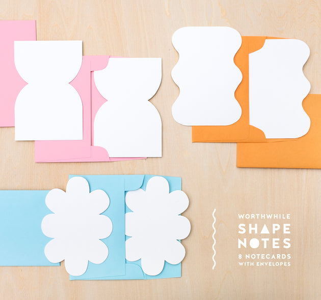 Shape Notes - Set of 8 - Cloud