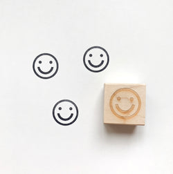 Smiley Face Rubber Stamp