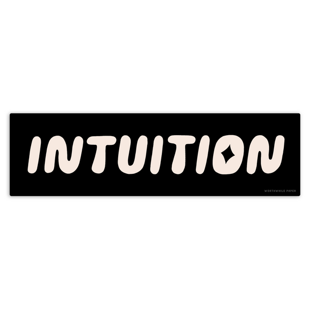 Intuition Die Cut Sticker