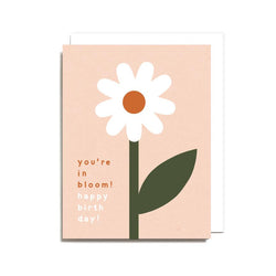 Birthday Bloom Screen Printed Card