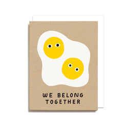 Belong Together Eggs Screen Printed  Card