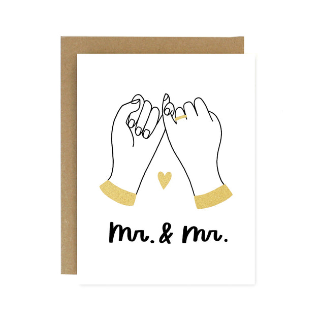 Mr. & Mr. - Pinky Promise Wedding Card