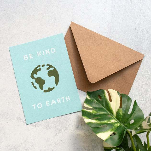 Be Kind To Earth 5x7 Screen Print