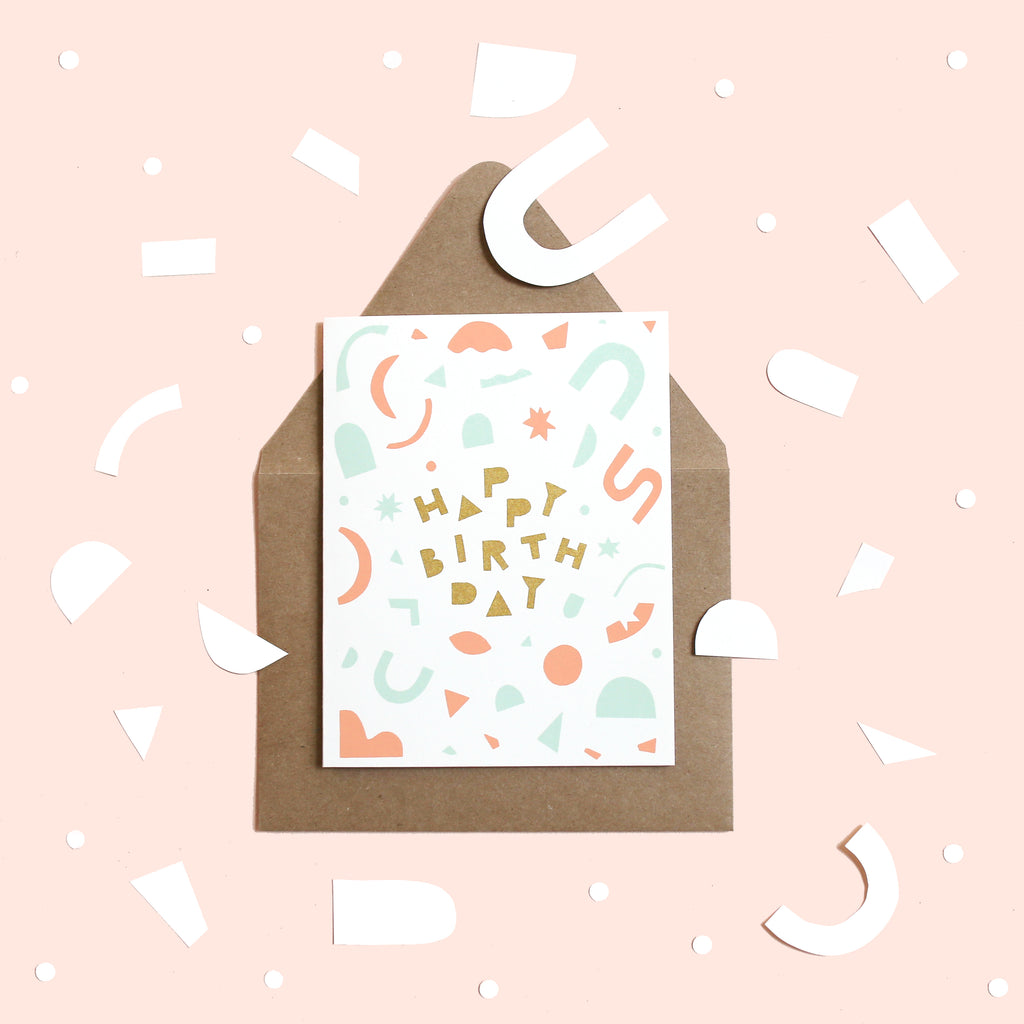 Birthday Confetti Card – Worthwhile Paper