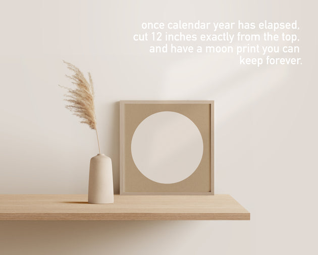 2024 Minimalist Moon Calendar - Neutrals