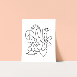 Download & Print: Peace and Love